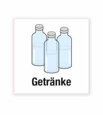 Demenzbeschilderung - Gegenstandsbeschriftung Getränke - MA-BG-01-14