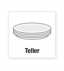 Demenzbeschilderung - Gegenstandsbeschriftung Teller - MA-BG-01-2