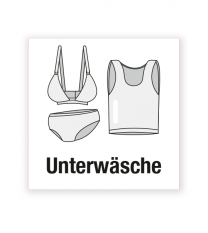Demenzbeschilderung - Gegenstandsbeschriftung Unterwäsche - MA-BG-02-1