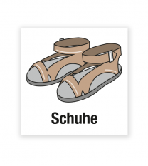Demenzbeschilderung - Gegenstandsbeschriftung Schuhe - MA-BG-02-3
