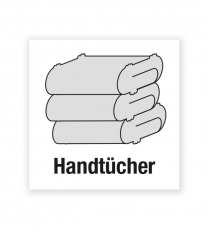 Demenzbeschilderung - Gegenstandsbeschriftung Handtücher - MA-BG-04-1