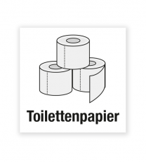Demenzbeschilderung - Gegenstandsbeschriftung Toilettenpapier - MA-BG-04-4
