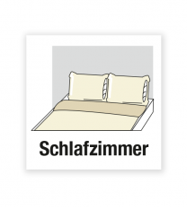 Demenzbeschilderung - Raumbeschriftung Schlafzimmer - MA-BR-02