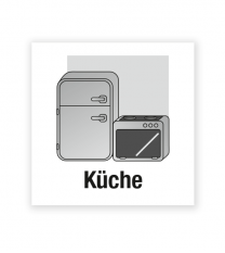 Demenzbeschilderung - Raumbeschriftung Küche - MA-BR-03