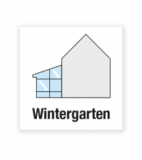 Demenzbeschilderung - Raumbeschriftung Wintergarten - MA-BR-08