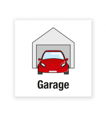 Demenzbeschilderung - Raumbeschriftung Garage - MA-BR-09