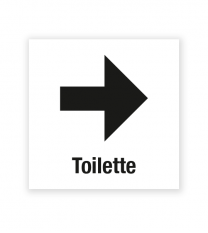 Demenzbeschilderung - Wegweiser Toilette rechts - MA-RP-06-3