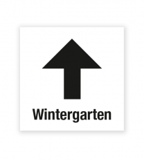 Demenzbeschilderung - Wegweiser Wintergarten oben - MA-RP-08-2