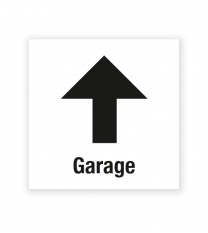 Demenzbeschilderung - Wegweiser Garage oben - MA-RP-09-2