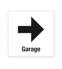 Demenzbeschilderung - Wegweiser Garage rechts - MA-RP-09-3
