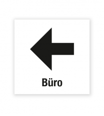 Demenzbeschilderung - Wegweiser Büro links - MA-RP-10-1