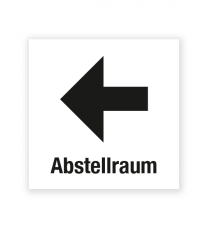 Demenzbeschilderung - Wegweiser Abstellraum links - MA-RP-12-1