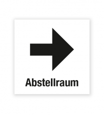 Demenzbeschilderung - Wegweiser Abstellraum rechts - MA-RP-12-3