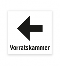 Demenzbeschilderung - Wegweiser Vorratskammer links - MA-RP-13-1