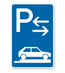 Parkplatzschild Parken ganz auf Gehwegen - Mitte - VZ 315-88