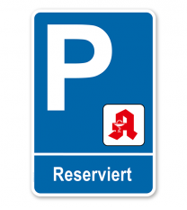 Parkplatzschild - Apotheke - reserviert – P