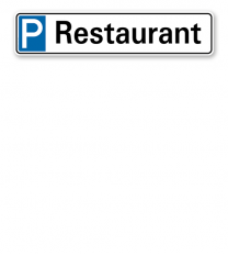 Parkplatzreservierer / Parkplatzschild - Restaurant – P