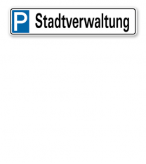 Parkplatzreservierer / Parkplatzschild - Stadtverwaltung – P