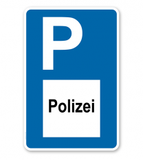 Parkplatzschild - Polizei - mit Zeichen VZ 363 – P