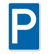 Parkplatzschild Parken – P