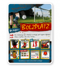 Spielplatzschild Bolzplatz 8P - PB