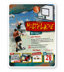 Spielplatzschild Multifläche 4P - PB