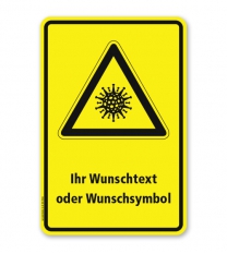 Hinweisschild Virus - SCH-WH-05