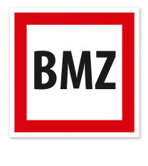 Brandschutzzeichen BMZ - Brandmeldezentrale nach DIN 4066