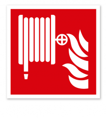 Brandschutzzeichen Löschschlauch nach DIN EN ISO 7010 - F 002