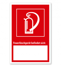 Feuerlöscher - Angabe der Geräteposition - Kombi