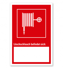 Löschschlauch - Angabe der Geräteposition - Kombi