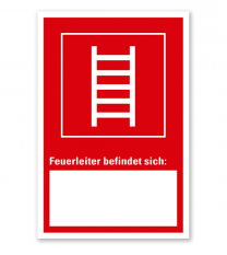 Feuerleiter - Angabe der Geräteposition - Kombi