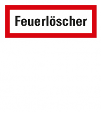 Brandschutzschild Feuerlöscher nach DIN 4066