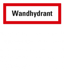 Brandschutzschild Wandhydrant nach DIN 4066