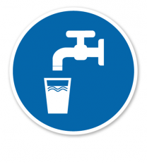 Gebotszeichen Trinkwasser