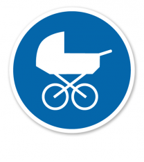 Gebotszeichen Kinderwagen