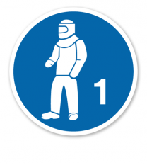 Gebotszeichen Schutzkleidung benutzen Typ 1