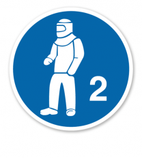Gebotszeichen Schutzkleidung benutzen Typ 2