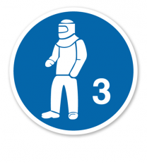 Gebotszeichen Schutzkleidung benutzen Typ 3