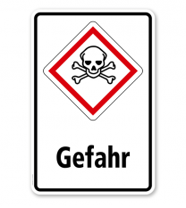 GHS - Schild Gefahr, giftig