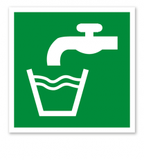Rettungszeichen Trinkwasser nach DIN EN ISO 7010 - E 015
