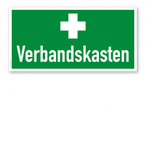Fluchtwegschild Verbandskasten