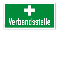 Fluchtwegschild Verbandsstelle