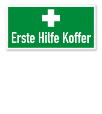Fluchtwegschild Erste Hilfe Koffer