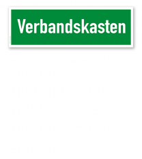 Fluchtwegschild / Rettungsschild Verbandskasten