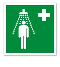 Rettungszeichen Notdusche nach DIN EN ISO 7010 - E 004