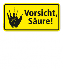 Warnschild Vorsicht, Säure! - 2