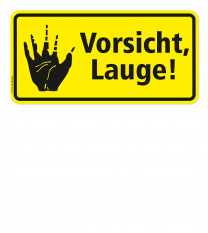 Warnschild Vorsicht, Lauge! - 2