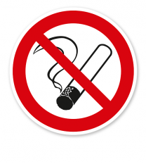 Verbotszeichen Rauchen verboten nach BGV A8 - P01