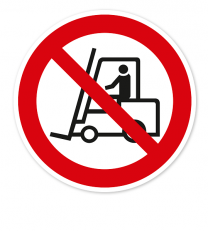 Verbotszeichen Für Flurförderzeuge verboten nach BGV A8 - P07